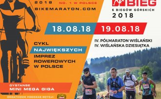 Plakat promujący Bike Maraton 2018